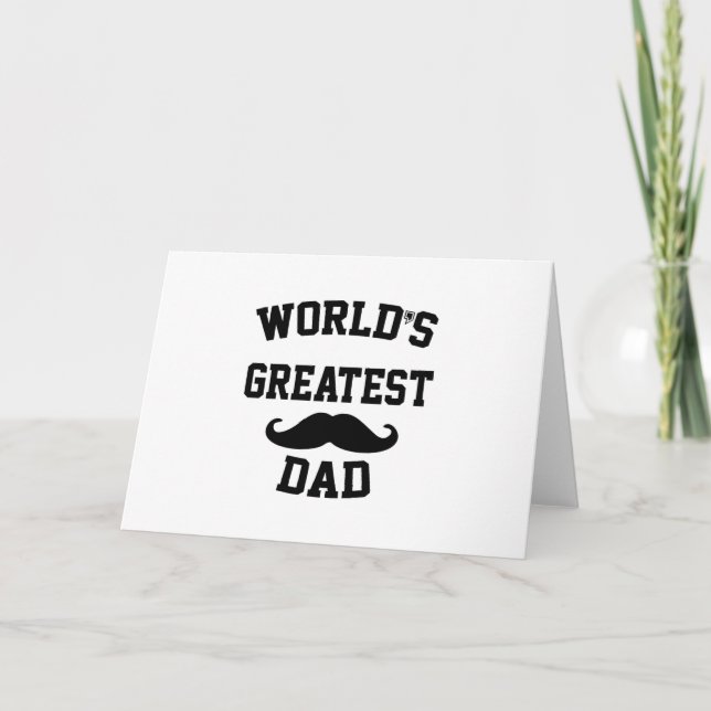 Worlds greatest dad card (Front)