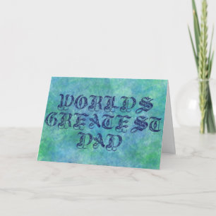World's Greatest Dad Card