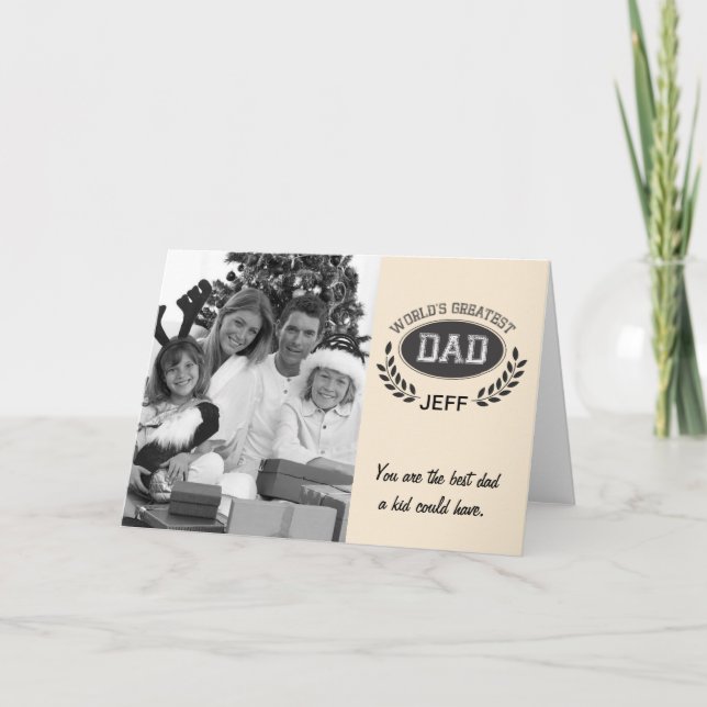 Worlds Greatest Dad Card (Front)