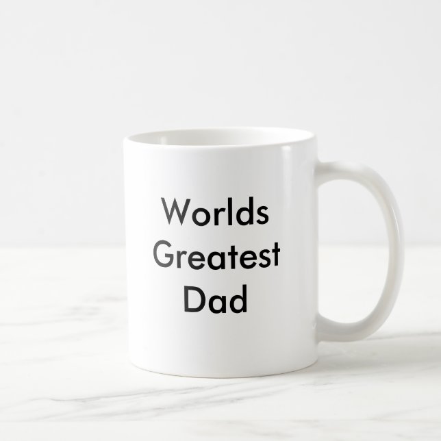 Worlds Greatest Dad Coffee Mug (Right)