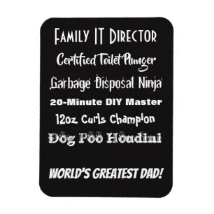 Worlds Greatest Dad!  Customisable!! Magnet