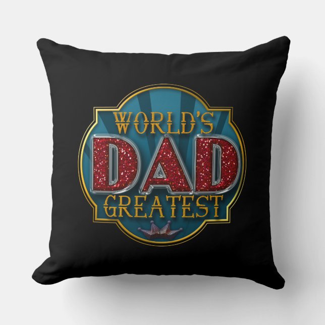 World's Greatest Dad | Father's Day Cushion (Front)