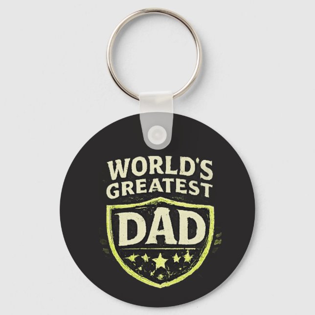 World's Greatest Dad Father's Day Key Ring (Front)