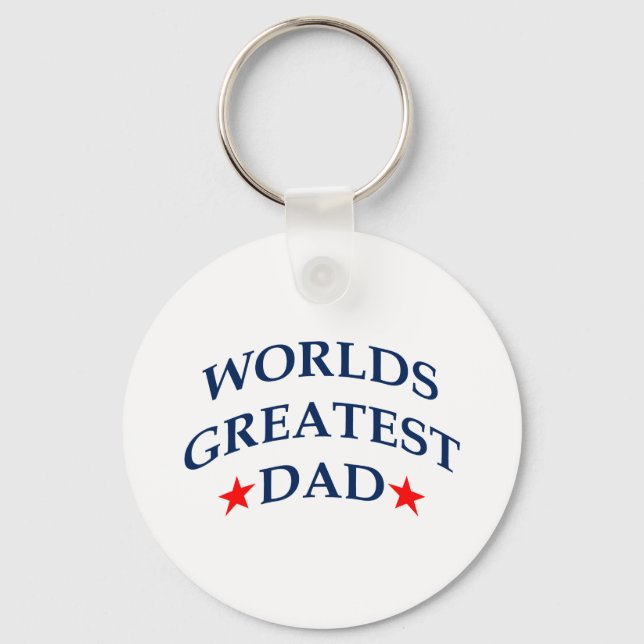 Worlds Greatest Dad Key Ring (Front)