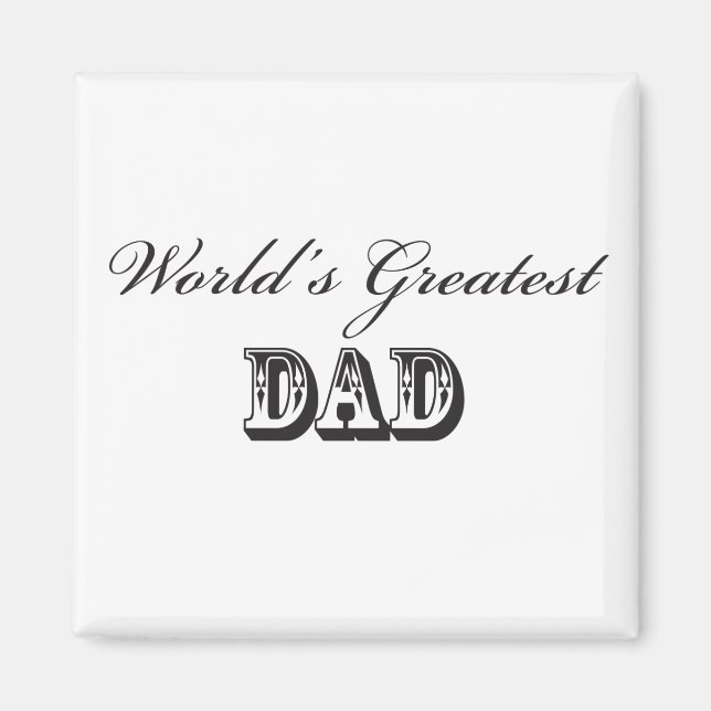World's greatest dad magnet (Front)