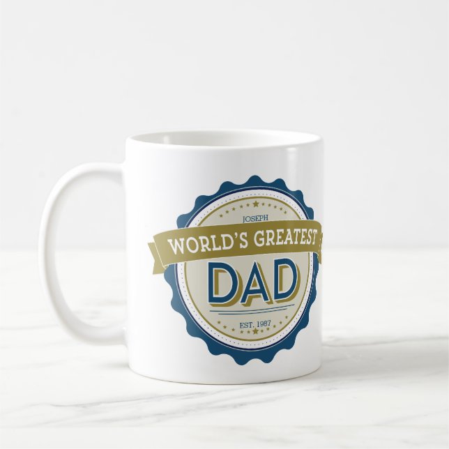 World's Greatest Dad Mug (Left)