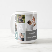 World's Greatest Dad Photo Collage Mug
