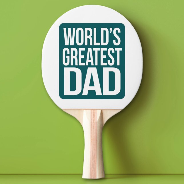 World's Greatest Dad Ping Pong Paddle (Custom Ping Pong Paddle for Dad)