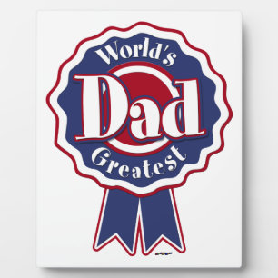 World's Greatest Dad - ribbon Plaque