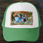 World's Greatest Dad River South 0365 Trucker Hat<br><div class="desc">Painting "River South 0365" Collection Looking to cheer the World's Greatest Dad, and keep the sun out of your eyes? Customise this hat is the perfect way to meet these needs and more. Customise the front and create an essential accessory you will never leave behind! Personalise on the product page...</div>