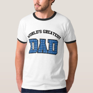 Worlds Greatest Dad Shirt Plaid