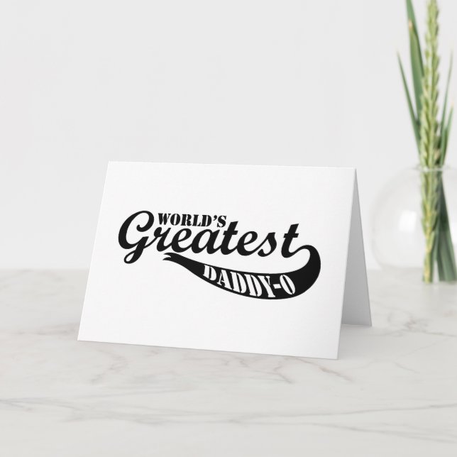 World's Greatest Daddy-O Card (Front)