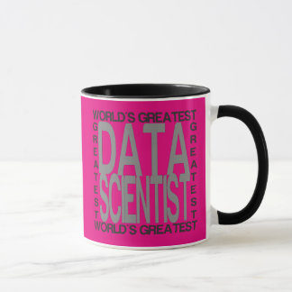 Worlds Greatest Data Scientist in Silver Text Mug