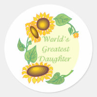 World's Greatest Daugher Country Sunflower