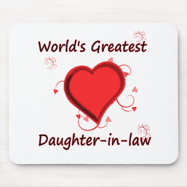 World's Greatest daughter-in-law Mouse Pad (Front)