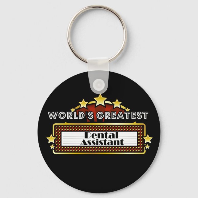 World's Greatest Dental Assistant Key Ring (Front)