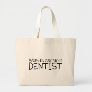 Worlds Greatest Dentist Large Tote Bag