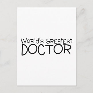 Worlds Greatest Doctor Postcard