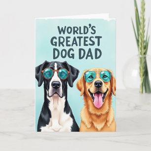 Worlds Greatest Dog Dad Art Card