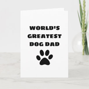 World's Greatest Dog Dad Custom Text Personalised Card