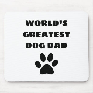 World's Greatest Dog Dad Custom Text Personalised Mouse Pad