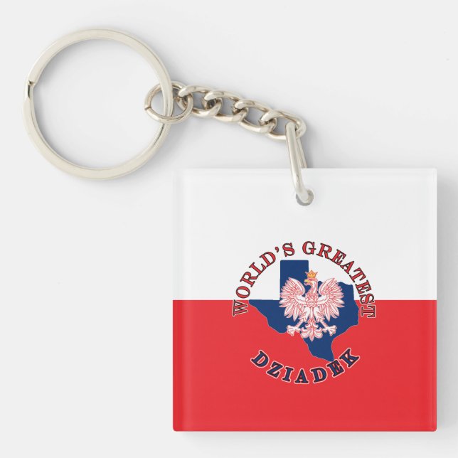 World's Greatest Dziadek Key Ring (Front)
