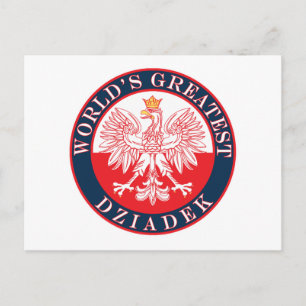 World's Greatest Dziadek Postcard