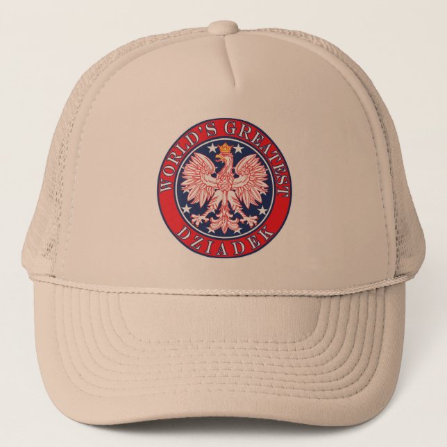 World's Greatest Dziadek Trucker Hat (Front)