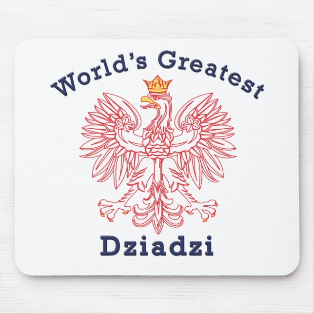 World's Greatest Dziadzi Eagle Mouse Pad (Front)
