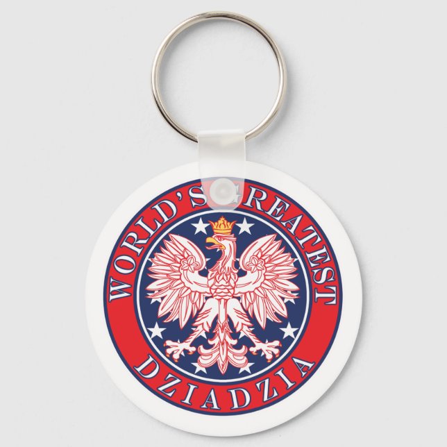 World's Greatest Dziadzia Key Ring (Front)