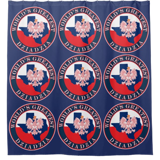 World's Greatest Dziadzia Shower Curtain (Front)