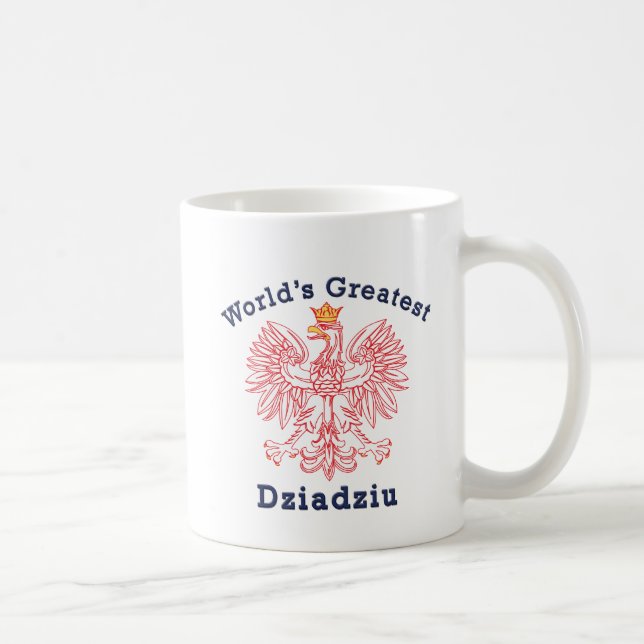 World's Greatest Dziadziu Red Eagle Coffee Mug (Right)