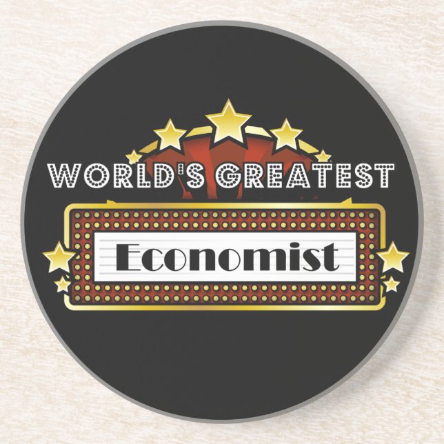 World's Greatest Economist Coaster (Front)