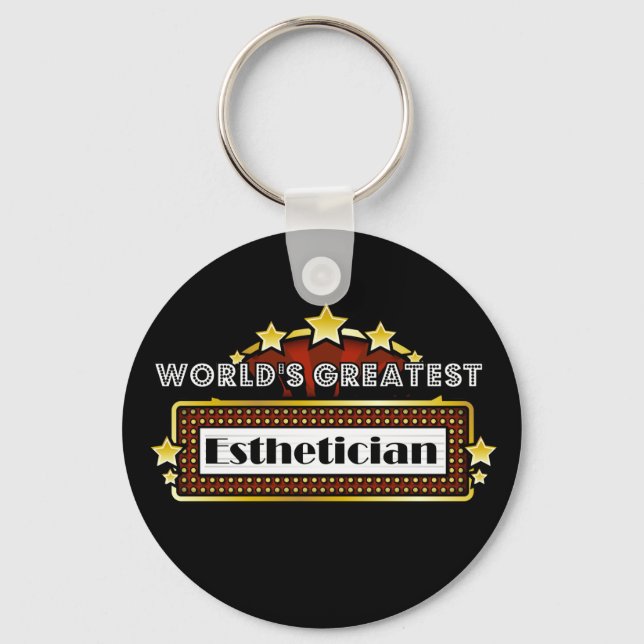 World's Greatest Esthetician Key Ring (Front)