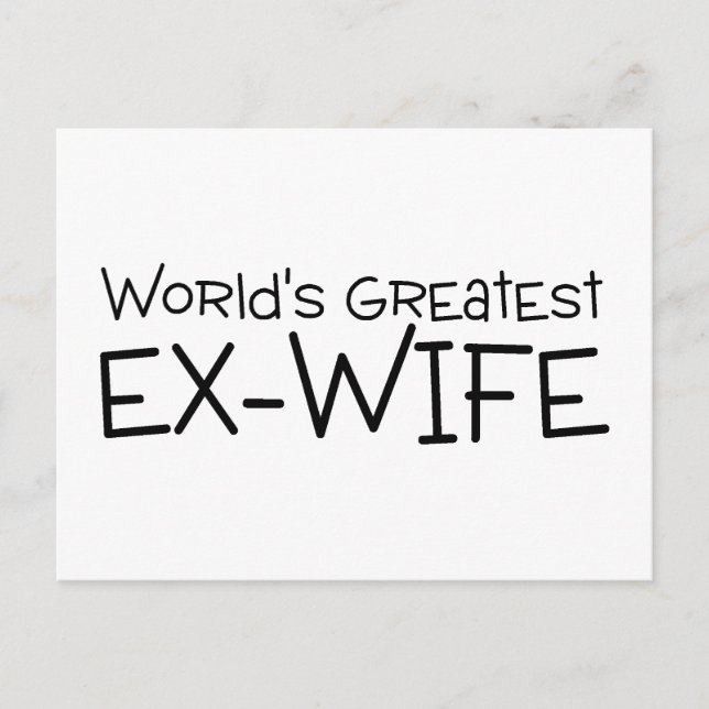 Worlds Greatest Ex Wife Postcard (Front)