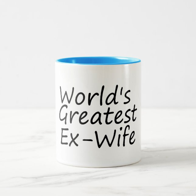 Worlds Greatest Ex-Wife Two-Tone Coffee Mug (Center)