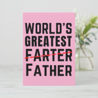 WORLD'S GREATEST FARTER - FATHER - FATHER'S DAY
