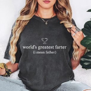 World's Greatest Farter Funny Father Trophy Gift T-Shirt
