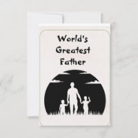 World's Greatest Father | father day card