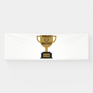 World's Greatest Father's Day 2.5x8 Vinyl Banner