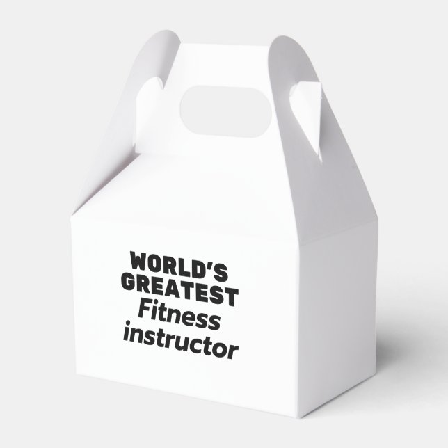 World's greatest Fitness Instructor Favour Box (Front Side)