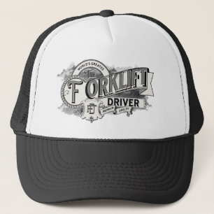 world's greatest forklift driver hat vintage