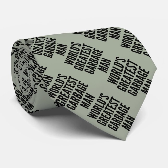 Worlds Greatest Garbage Man Tie (Rolled)
