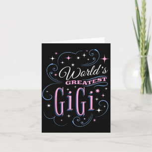 Worlds Greatest Gigi Cute Grandma Mothers Day Card