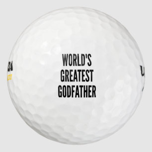 Worlds Greatest Godfather Golf Balls