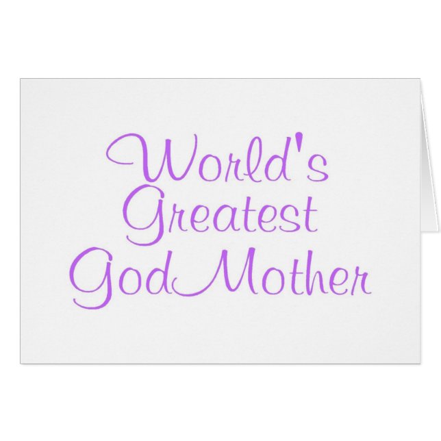 Worlds Greatest GodMother (Front Horizontal)