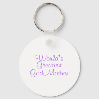 Worlds Greatest GodMother Key Ring