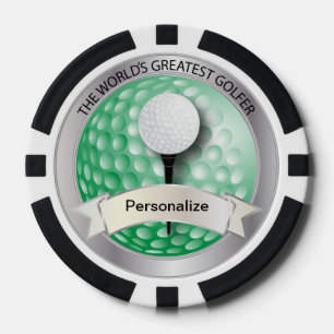 World's Greatest Golfer   DIY Name Poker Chips