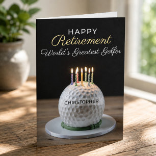 World's Greatest Golfer Retirement Card