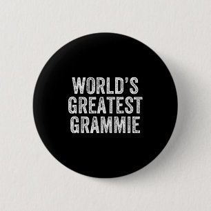 World's Greatest Grammie Funny Grandma Joke Mother 6 Cm Round Badge